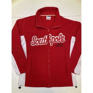 Vintage Southpole Zip Up Fleece Coat‎ Y2K Sweater Mens Size L Jacket Streetwear